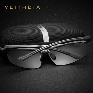 Veithdia Lunettes de soleil polarisées en aluminium et magnésium pour hommes, UV400, lunettes de sport pour la conduite, type 3, lentille TAC 6587 - Product Image 1