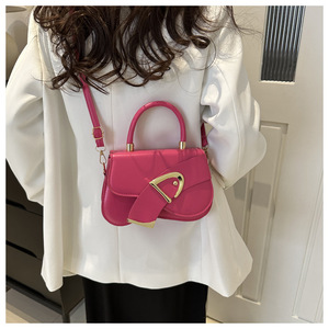Borsa a Tracolla da Donna <span class=keywords><strong>Trendy</strong></span> 2024 in Stile Occidentale, Design di Nicchia in Tinta Unita, Alta Qualità, Versatile Clutch in Materiale PU - Product Image 4
