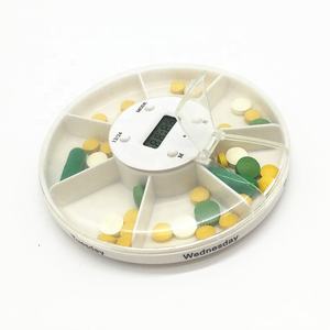 Scatola della pillola portatile elettronico intelligente sette giorni della pillola scatola di immagazzinaggio di plastica scatola della pillola promemoria temporizzato - Product Image 4