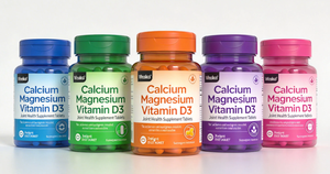 OEM Kalsiyum Magnezyum <span class=keywords><strong>Vitamin</strong></span> <span class=keywords><strong>D3</strong></span> Eklem Sağlığı Takviye Tabletleri Çocuklar ve Yetişkinler İçin - Yüksek Emilimli - Product Image 5