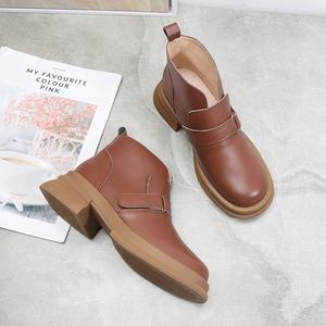 Botines Cortos Cómodos de Moda Otoño-Invierno para Mujer, Transpirables, de Cuero Genuino, Antideslizantes, con Suelas Suaves y Resistentes al Desgaste - Product Image 2