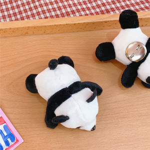 Ivanaze-broche de peluche de Panda para niños, estudiantes y adultos, ropa bonita suave, bolso tridimensional, accesorios - Product Image 5