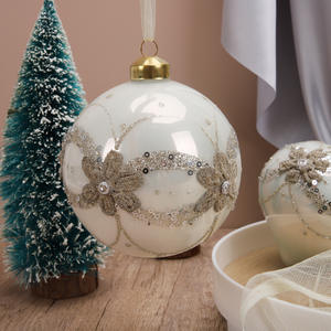 Adornos navideños transfronterizos <span class=keywords><strong>de</strong></span> alta calidad para <span class=keywords><strong>Amazon</strong></span>, adorno colgante <span class=keywords><strong>de</strong></span> <span class=keywords><strong>cristal</strong></span> pintado, Bola <span class=keywords><strong>de</strong></span> cebolla, lentejuelas para fiesta - Product Image 2