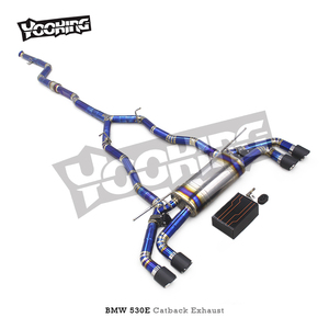 Sistema de Escape Catback Valvetronic para Carreras, para 530/530E 2.0T 2016-2024, Escape de Titanio Pulido a Espejo de 1.2 mm de Espesor - Product Image 2