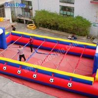 Terrain de football gonflable commercial en gros, arène de soccer gonflable étanche pour événements de divertissement VR et festivals