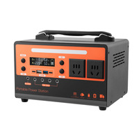 Panel Surya Portabel 300W 400W Isi Ulang Baterai Lithium Ion Gelombang Sinus Murni Sumber Daya Darurat untuk Berkemah di Luar Ruangan