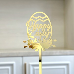 Ins viento feliz Pascua acrílico pastel decoración <span class=keywords><strong>huevos</strong></span> de Pascua pastel de Pascua Topper - Product Image 2