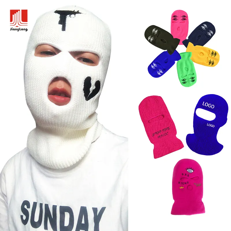 New Arrival Warm Solid Color Windproof Winter Hat Face Shield For Men Women Fashion Unisex Packable Ski Mask