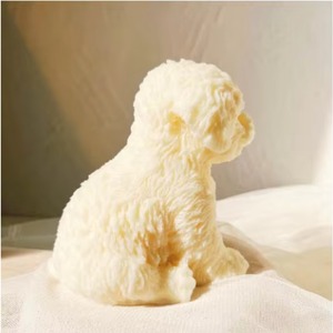 Cute Sitting Teddy Dog Enthusiast Home Decoration <b>Candle</b> Animal Teddy Dog Soy Wax Scent <b>Candle</b> - Product Image 3