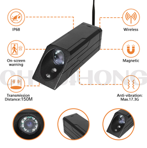 2.4G 7 inch không dây IP68 màn hình không thấm nước phía sau xem Hệ thống <span class=keywords><strong>camera</strong></span> không dây cho xe nâng hoặc trang trại máy kéo nông nghiệp - Product Image 4