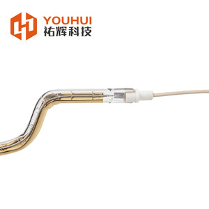 Lámpara de Calentamiento Infrarroja de Tubo Único Personalizada Visist, Chapada en Oro, de Onda Corta, para Uso Industrial, 45-480V, Modelo Alien - Product Image 4