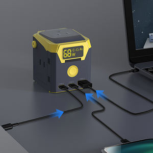 Chargeur mural USB multi-prises 65W GaN ignifuge MECHA TABLETOP, chargeur GaN universel, prise universelle UK/EU, chargeur de téléphone PD - Product Image 3