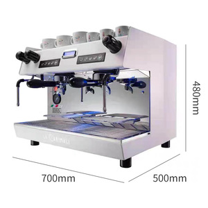 เครื่องชงกาแฟเอสเพรสโซ่แบบกึ่งอัตโนมัติ คาริมาลี รุ่นหัวชงคู่ ขนาด 700x500x480 มม. ทำจากสแตนเลส ใช้ไฟฟ้า กำลังไฟ 2800 วัตต์ - Product Image 1