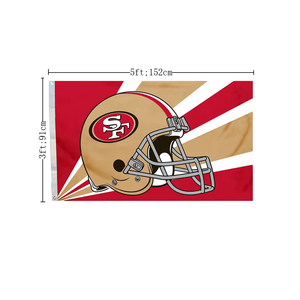 100% полистерин 3x5ft Печатный флаг Кливленда коричневого флага NFL флаги евро 2024 болельщиков шарф США баннер для голосования на выборах флаги NFL поддержка - Product Image 2