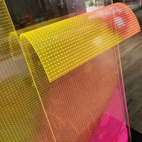 Écran LED transparent flexible pour publicité intérieure et extérieure, affichage cristallin 12V pour magasins de détail et ascenseurs, pixel 6mm SDK