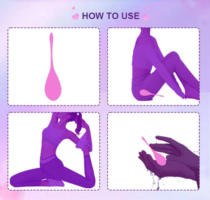 Private OEM Beckenbodentrainer für Frauen 100% Medizinisches Silikon Premium Beckenbodentraining Gewichte Kontrolle mit Trainingsset Beckenbodentrainer - Product Image 4