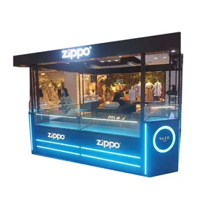 Customized Shopping Mall Food / Lighter / Coffee Counter Display Small Kiosk Design