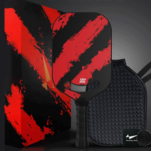 Paleta Pickleball <span class=keywords><strong>de</strong></span> fibra <span class=keywords><strong>de</strong></span> carbono Warping Point con Aero Throat USAPA aprobado Pickleball termoformado - Product Image 6