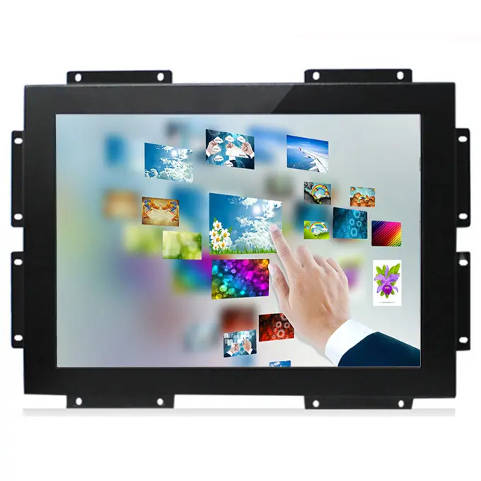 Open Frame 7 8 10 10,4 12 14 15 17 19 22 Zoll Industrieller kapazitiver Touchscreen-Monitor
