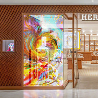 Películas LED Transparentes Flexibles para Exhibición en Ventanas, Nueva Pantalla LED Transparente Flexible para Animación en Centros Comerciales