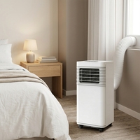 Climatiseur portable Airwens 12000 BTU à faible bruit, refroidissement et chauffage, économie d'énergie, télécommande, roues pour un déplacement facile, classe énergétique