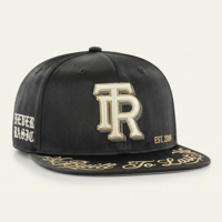 Maßgefertigte Satin 6-Panel Flat Snapback Caps mit 3D-Stickerei, Buchstaben-Emblem, Lorbeerblatt-Logo, Hip-Hop Unisex Hüte, Klein