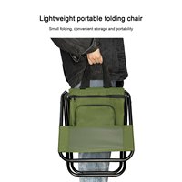 Sac isotherme de valeur pour les événements sportifs de plein air, tabouret de pique-nique, sac à dos portable pour le camping, chaise de plage avec glacière