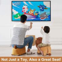 Bouncy Pals Lion Hopper jouet intérieur/extérieur en caoutchouc gonflable tour videur pour les tout-petits enfants cadeau d'anniversaire cheval sautant