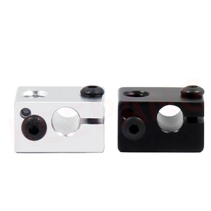Bloc chauffant en aluminium pour extrudeuse E3D V6 entièrement métallique, traitement par sablage et oxydation, accessoire pour imprimante 3D - Product Image 3