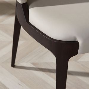 Solid Wood & <b>White</b> Wax Wood Modern Minimalist <b>Chairs</b> - <b>Dining</b>, Living Room & Restaurant Seating - Product Image 6