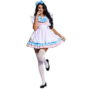 <span class=keywords><strong>Robe</strong></span> Lolita pour femmes, Costume <span class=keywords><strong>Kawaii</strong></span>, tenue de Cosplay, Anime japonais, nœud en dentelle, manches courtes, robes Vintage, patte de chat rose - Product Image 1