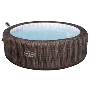 Nouveauté 2025 Bestway 6001P 2,16 m x 71 cm 6-8 places Jacuzzi rond brun en PVC pour extérieur Ensemble d'équipements de <span class=keywords><strong>spa</strong></span> AVEC intelligence intégrée - Product Image 4
