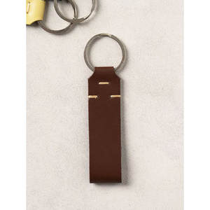 Porte-clés en cuir PU naturel avec ouvre-bouteille porte-clés en métal et plastique - Product Image 1