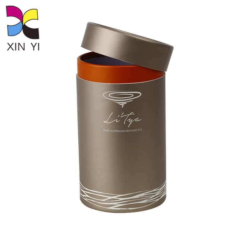 Custom recyclable luxury perfume packaging tube cosmetic box beauty box