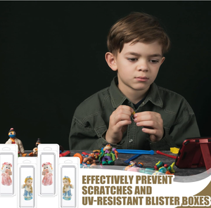 Boîtier de protection jetable et recyclable en plastique PET Wesiti <span class=keywords><strong>pour</strong></span> figurines d'action, épaisseur 0,50 mm, anti-rayures - Product Image 4