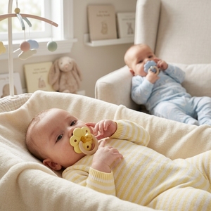 Nouveautés Jouets à mâcher pour bébés sans BPA, sucettes apaisantes pour nouveau-nés, sucettes en silicone souple pour bébés, ensemble de sucettes pour la dentition - Product Image 3