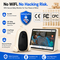 Moniteur Bébé 7 Pouces Sans Wi-Fi, Sans Application, Sécurisé, Écran Tactile 1080P, Analyse du Sommeil, Caméra de Surveillance Bébé IA