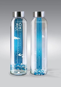 Nước Ép Trái Cây Tròn Trong Suốt Nước Khoáng Chai Thủy Tinh Phong Cách Voss 300Ml Và <span class=keywords><strong>400Ml</strong></span> Và 500Ml - Product Image 3