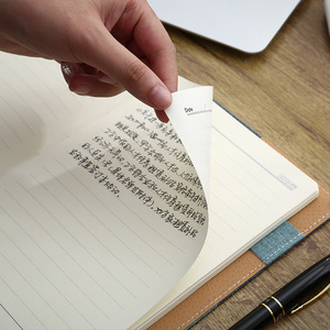 Imitation Leather Cover A5 Business <strong>Notebook</strong> with Paperback Binding Thickened Forest Paper Work Office Gift TG Model - Product Image 3