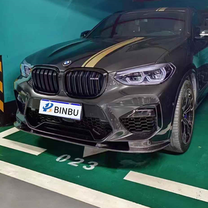 Per BMW X3M X4M in fibra di carbonio con labbro anteriore F97 F98 diffusore frontale 3D stile X3M X4M mentoniera anteriore Upgrade Body Kit - Product Image 4