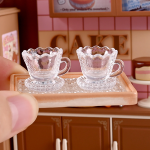 Accesorios Miniatura para <span class=keywords><strong>Casa</strong></span> <span class=keywords><strong>de</strong></span> <span class=keywords><strong>Muñecas</strong></span>, Lindos Vasos <span class=keywords><strong>de</strong></span> Vidrio, Platos, Dijes, Juego <span class=keywords><strong>de</strong></span> Té en Miniatura, Modelo <span class=keywords><strong>de</strong></span> Accesorios <span class=keywords><strong>de</strong></span> Cocina, Decoración - Product Image 3