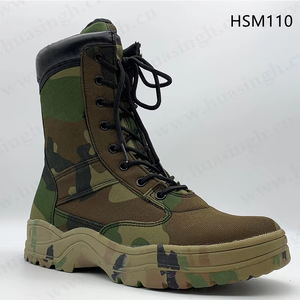 Bottes de combat camouflage faciles à dissimuler, à semelle en caoutchouc haute adhérence pour entraînement tout-terrain, vert jungle, populaires au <span class=keywords><strong>Bénin</strong></span> HSM229 - Product Image 3