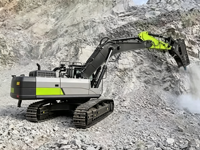 Marque mondiale renommée de machines de terrassement, Excavatrice sur chenilles électrique ZE550GES de 53,5 tonnes, double mode, climatisation