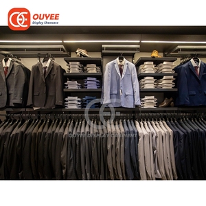 Étagères de présentation de marque écologiques, service de conception de magasin, <span class=keywords><strong>showroom</strong></span> de mode en métal chromé - Product Image 4