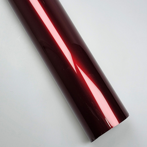 Película de Vinilo Envolvente Rojo Sangre de Dragón Metálico Súper Brillante de Calidad PET PVC para Coche Motocicleta Autoadhesiva para Cambio de Color de Coche - Product Image 3