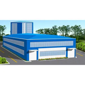 Customized Prefabricated Steel Structure Building Low Cost Office Factory Workshop Warehouse Steel Building