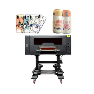 UV DTF Printer Roll A3 UV DTF Sticker Printer with 3 heads laminator all in one For Libbey Glass Can Cup Wrap