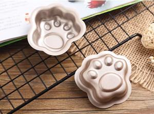 Molde para Hornear de Acero al Carbono Antiadherente <span class=keywords><strong>con</strong></span> Forma de Pata de Gato para Mini Pasteles y Pudines - Product Image 4