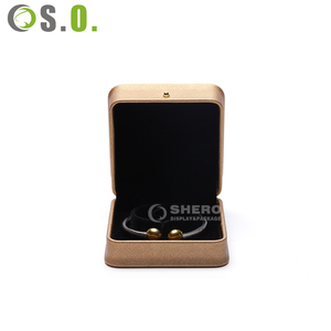 High Quality Custom Square Luxury Jewelry Box Lining Embossed Design Blue <b>Plastic</b> <b>Spray</b> <b>Paint</b> <b>for</b> Necklace Ring - Product Image 2