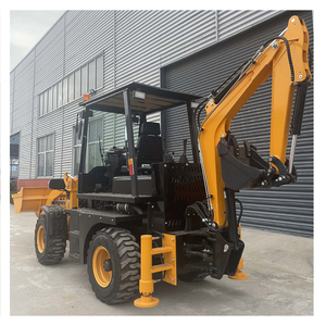 Дешевый трактор емкостью экскаватор-погрузчик дизельный землеройный Мини 4x4 Компактный трактор с погрузчиком и экскаватором - Product Image 2